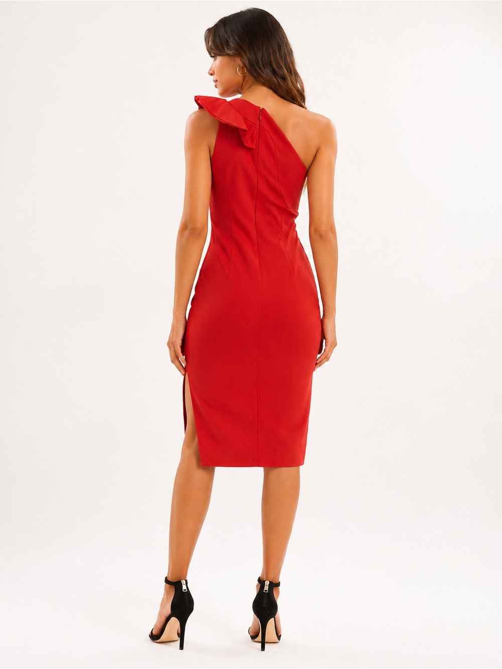 TALULAH Rosa Ruffle Cut-Out Midi - Picture 2 of 7